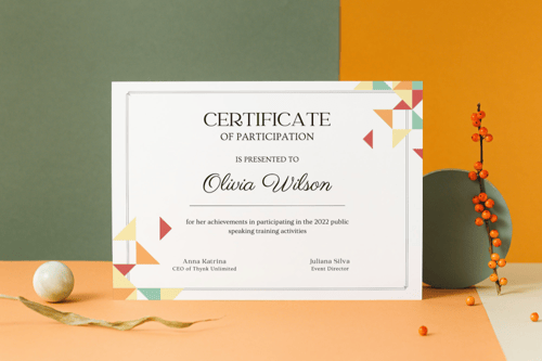 شهادة شكر وتقدير 06