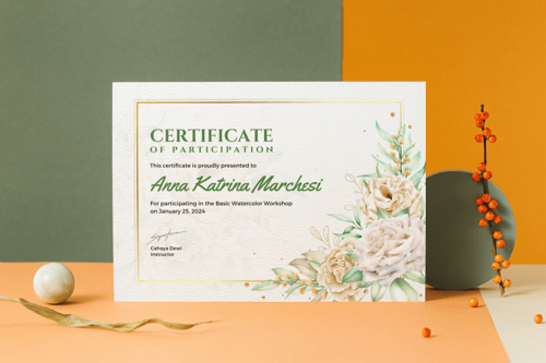 شهادة شكر وتقدير 06