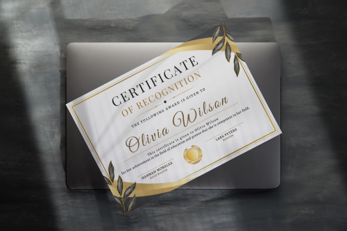 شهادة شكر وتقدير 02