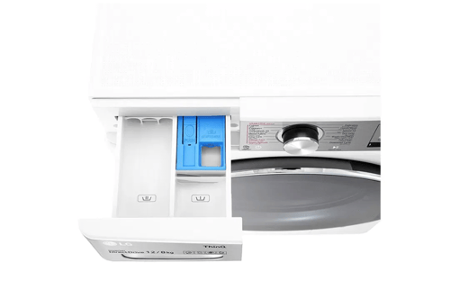 غسالة ال جي انفيرتر ابيض فتحة امامية 12 كيلو غسيل...