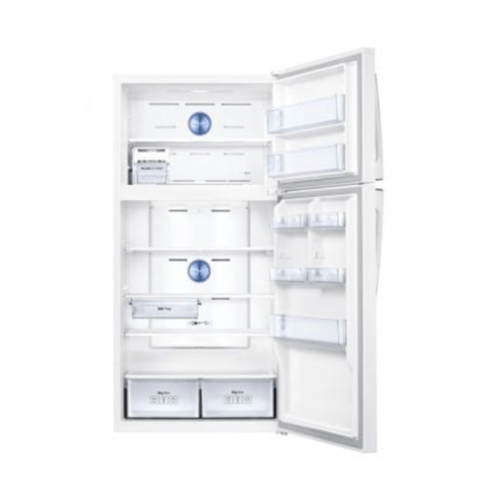 ثلاجة سامسونج ابيض بابين مع فريزر 20.7 قدم