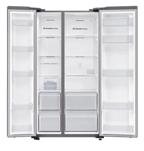 ثلاجة سامسونج دولابي بابين 22.9 قدم سلفر RS62R5001...