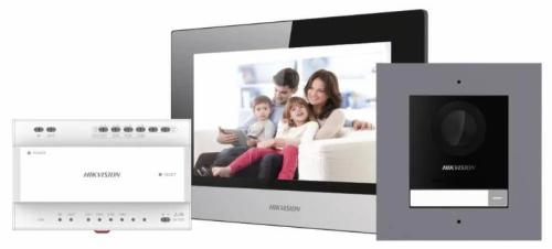 DS-KIS702Y-انتركم الاتصال الداخلي الرقمي عبر الإنترنت ذات السلكين للفيلا أو المنزل