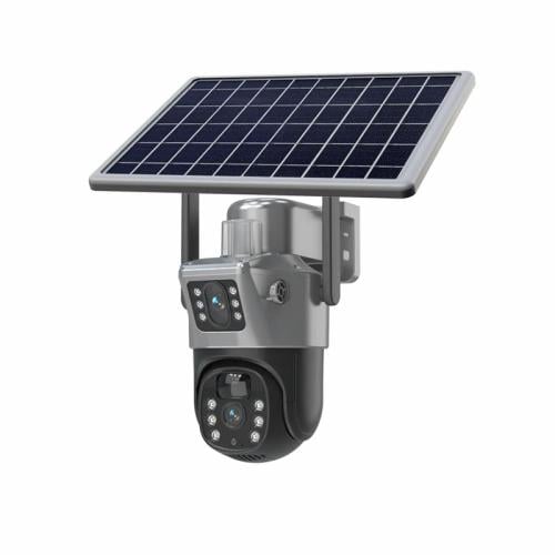 LS VISION igh-Definition Dual-Lens Solar-Powered 4...
