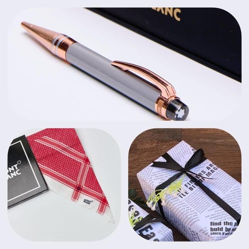 العرض الجبار شماغ مونت بلانك + قلم مونت بلانك