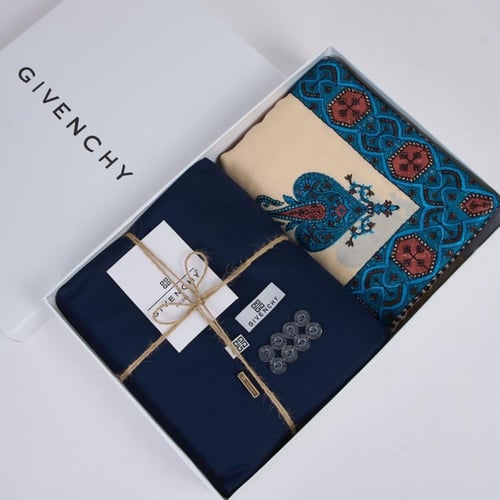 شال كشميري مطرز قماش جيفنشي