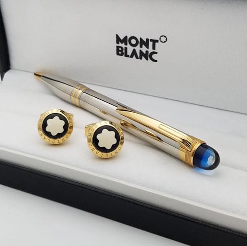 طقم قلم مع كبك مونت بلاك