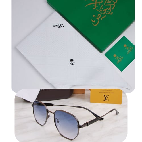 شماغ ملكي + نظارة شمسية هدية