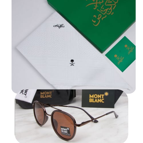 شماغ ملكي + نظارة شمسية هدية