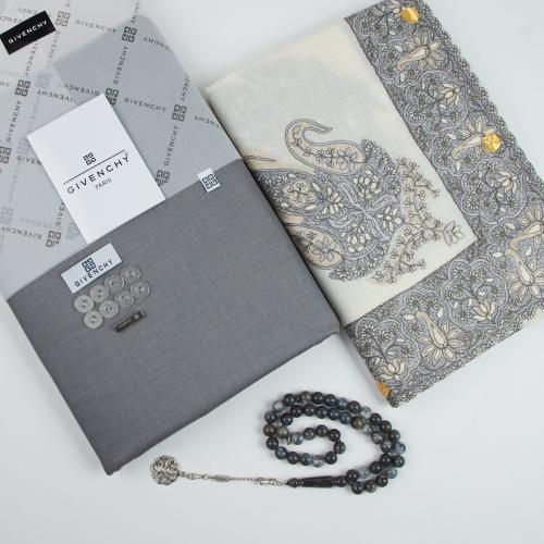 شال كشميري مطرز قماش قوتشي