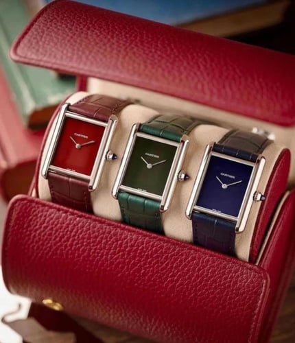 ساعه كارتير تانك جلد