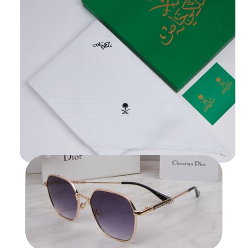 شماغ ملكي + نظارة شمسية هدية