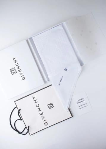 شماغ جفنشي درجه اولى ابيض انجليزي