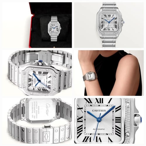 ساعة كارتير سانتوس زركون نسائي