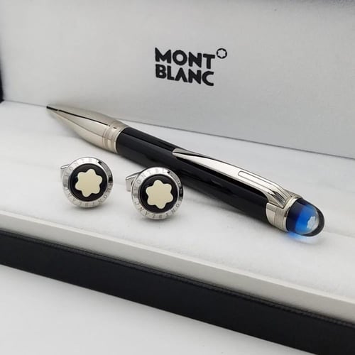 طقم قلم مع كبك مونت بلاك