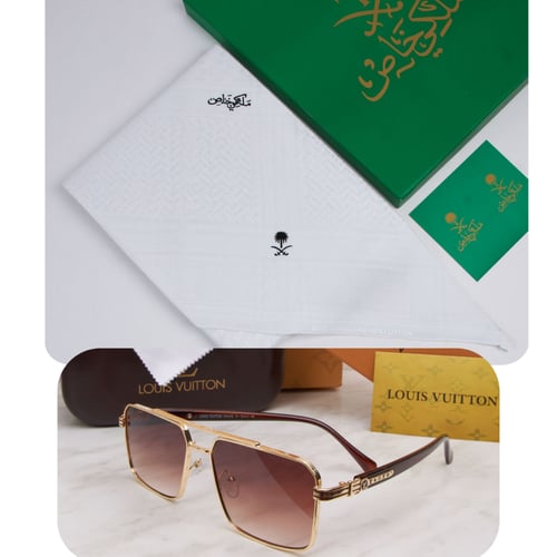 شماغ ملكي + نظارة شمسية هدية