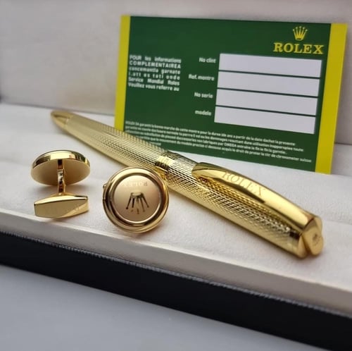 طقم قلم مع كبك رولكس