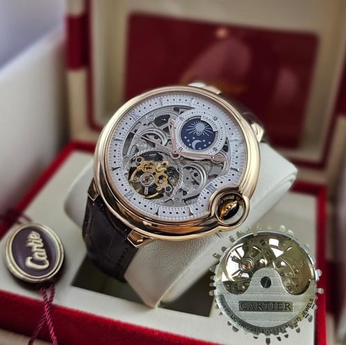 ساعه كارتير بالون بلو مكينه مكشوف اوتوماتيك