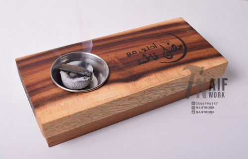 مبخر صناعة يدوية (دمج خشب شجر اللبخ مع خشب التيك)