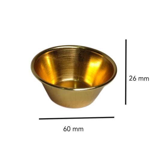 طاسة ذهبي لعمل المباخر ( نصف درزن )