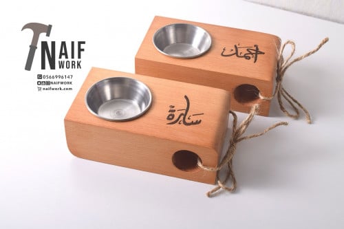 مبخر بتصميم حديث من خشب الزان صناعة يدوية (مع طباع...