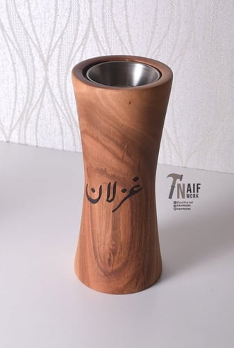 مبخر بتصميم عصري صناعة يدوية (من شجر الكينا)