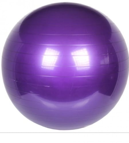55cm Gym Ball + 2 Colored Yoga Blocks