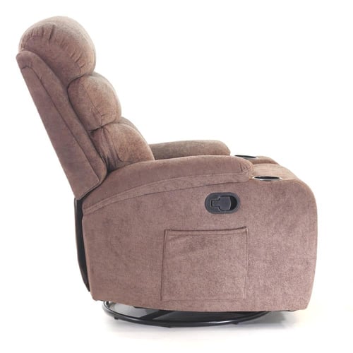 732- كرسي استرخاء ستار مفرد هزاز و دوار مخمل بوكلي...