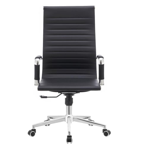 316- كرسي أكوا جلد أسود