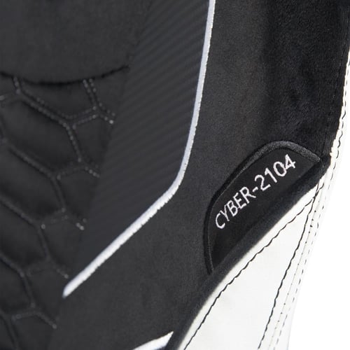 381- كرسي قيمنق مكتبي سايبر مخمل أسود مع مسند قدم