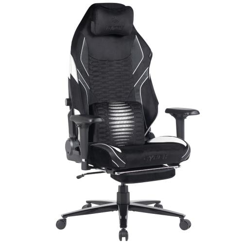 381- كرسي قيمنق مكتبي سايبر مخمل أسود مع مسند قدم