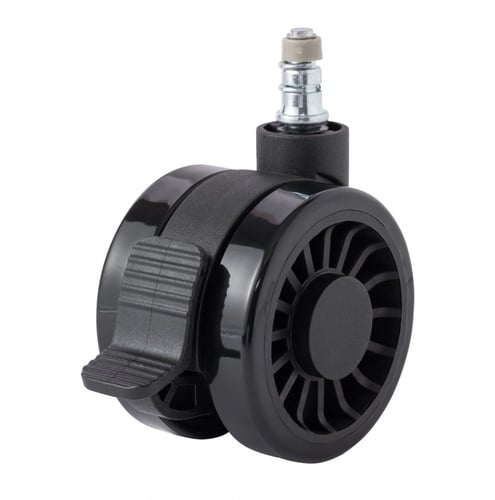 616-عجلات تدحرج بلاستيك رياضي بقفل بإطار مطاطي 75م...