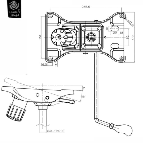 526-ماكينة قاعدة كرسي تحمل عالي