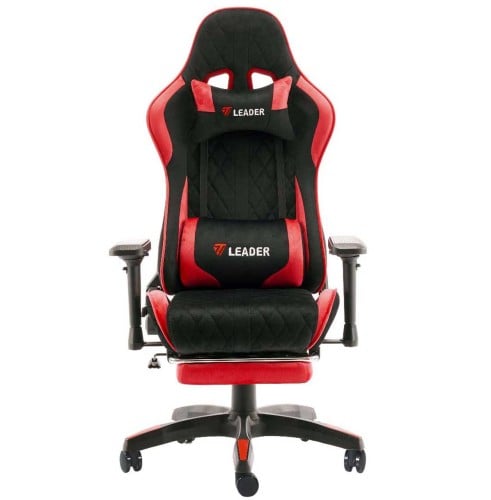 623-كرسي قيمنق ليدر فئة T من المخمل الأحمر X الأسو...