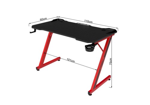 912- طاولة العاب أسود باطار أحمر