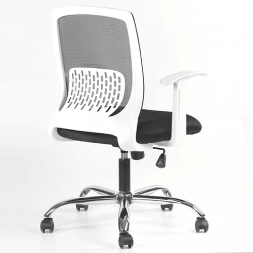 603- كرسي مكتب إطار أبيض سبايرو من ليدرز