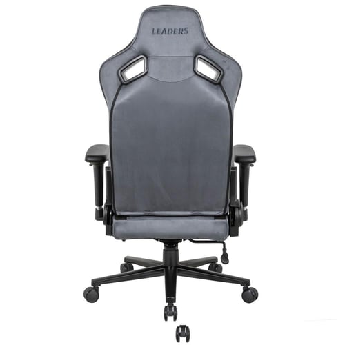 371- كرسي قيمنق مكتبي كامري مخمل رمادي مع مسند قدم