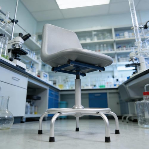 -380-كرسي معمل ومختبرات برغي لون رمادي B101