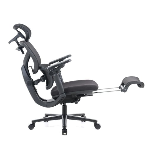 490-كرسي نيو ميش أسود فاخر - للجيمر والأعمال المكت...