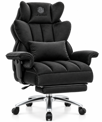 112- Reto Black Velvet Office Chair