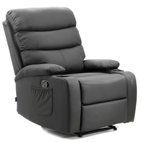 771- كرسي استرخاء ثابت ريمو ثابت جلد أسود