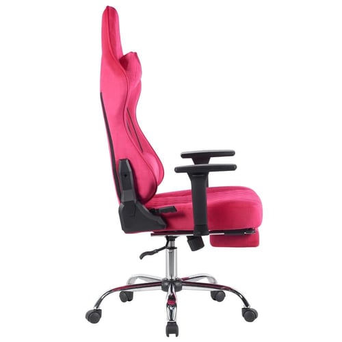 676-كرسي قيمنق ليدر فئة T دايموند مخمل وردي مع مسن...