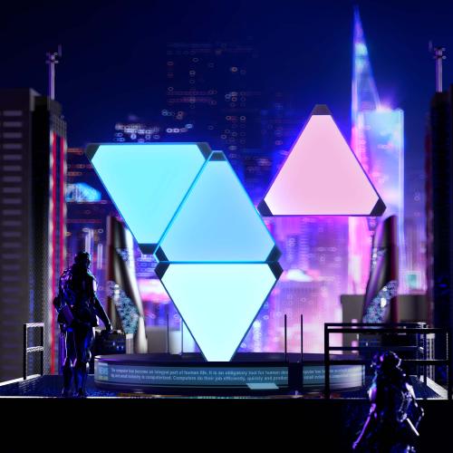 مجموعة إضاءة مثلثة 6 قطع من كولولايت RGB