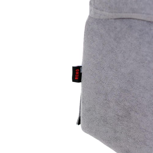 751- كرسي استرخاء ثابت ريمو ثابت مخمل بوكليه رمادي