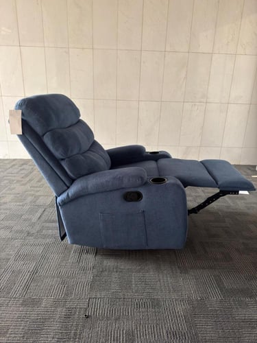 733- كرسي استرخاء ستار مفرد هزاز و دوار مخمل بوكلي...