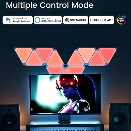 مجموعة إضاءة مثلثة 6 قطع من كولولايت RGB