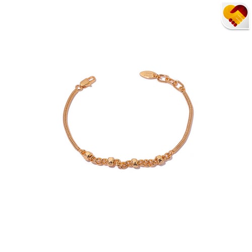 سوارة ذهبي مع زينة بالمنتصف