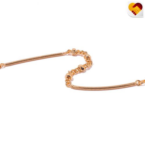 سوارة ذهبي مع زينة بالمنتصف