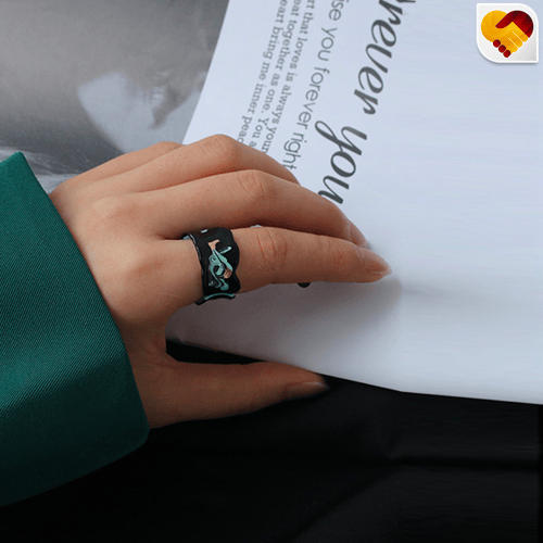 سبع انواع خواتم مموجة يدوية بتصميم اوروبي