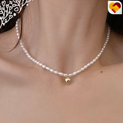 سلسال لولو بعلامة قلب وابتسامة